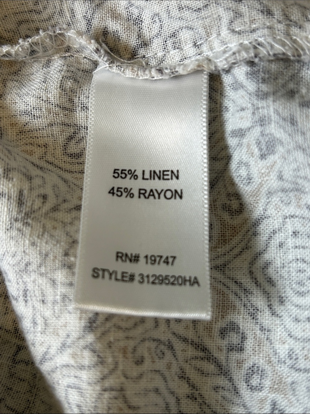 Land ‘N Sea Linen Blend Neutral Drawstring Crop Pants Size Large - Picture 5 of 9